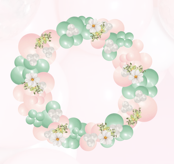 Balloon Ring with Full Garland